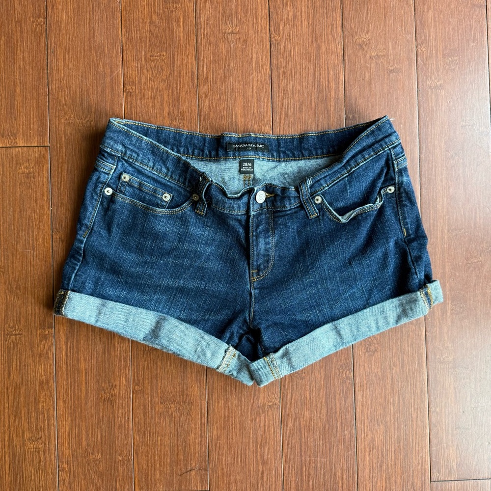 Banana Republic Dark Blue Jean Shorts